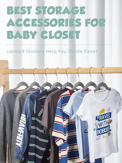 Smartor Kids Velvet Hangers 50 Pack, 14'' Inch Premium Non Slip Kids Felt Hangers for Closet, Space Saving Toddler Clothes Hanger for Youth's Childrens' Clothes (Rose Gold Hook)- Grey