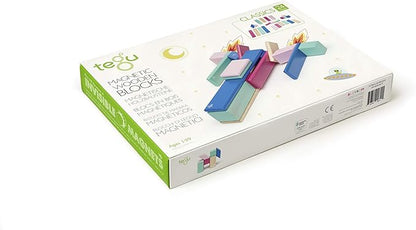 24 Piece Tegu Magnetic Wooden Block Set, Blossom, 1-99 years old