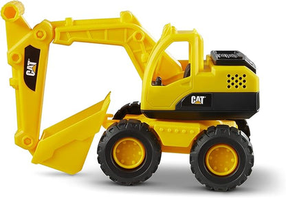 CAT Construction Toys, Construction Fleet 10" Excavator Toy – Ages 2+ Real Working Parts, Indoor/Outdoor Play, Sturdy Plastic Construction, Ideal Sand/Beach Toy