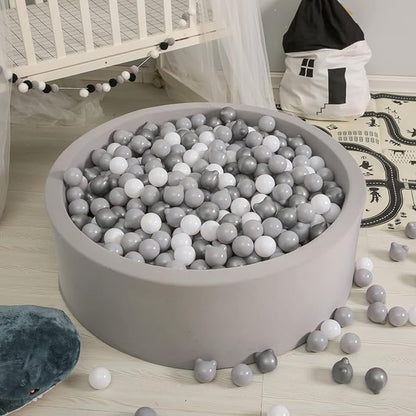 GOGOSO Bear Ball Pit Balls Shapes BPA Free Plastic Play Balls Crush Proof Kids Toddlers Baby Pastel Pelotas Toy Shaped Giant Friendship Bracelet