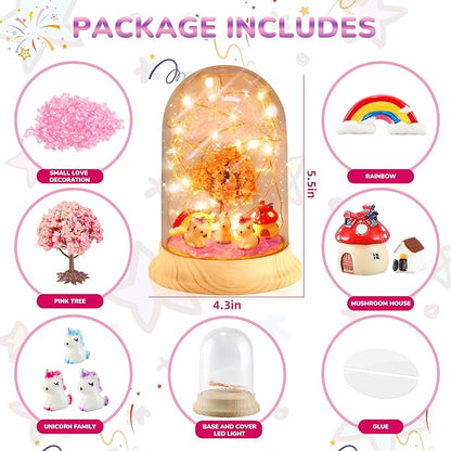 HONGID Make Your Own Unicorn Night Light - Unicorn Craft Kit for Kids,Unicorn Toys for Girls,Kids Christmas Girls Gifts for Teen Girls Age 3 4 5 6 7 8 9