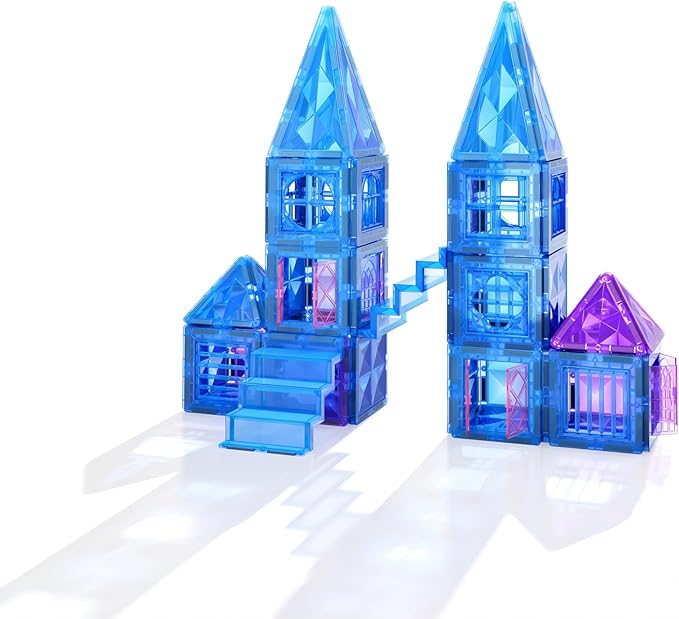 Diamond Magnetic Building Blocks - Frozen Princess Toys for 3-8 Year Old Girls & Boys - 3 4 5 6 Year Old Girl Birthday Xmas Present