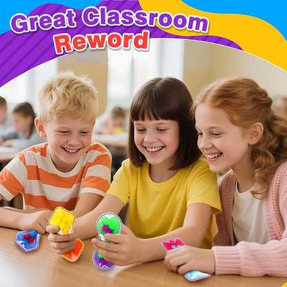 Sensory Fidget Toys for Kids Toddler: 8 Pack Color Sorting Sensory Toys for Autism - Squeeze Calming Toys for Toddler Girls Boys -Goodie Bags Stuffers for Kids