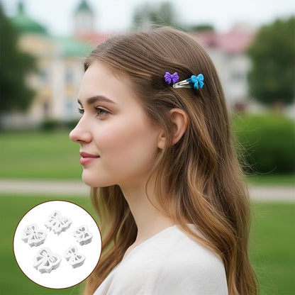 5 Pcs Clay Cutters Set, Bow Polymer Clay Cutter, Sweet Ribbon Polymer Clay Earring Tools Conquette Cute Clay Cutters for DIY Earrings Charms Crafts and Jewelry