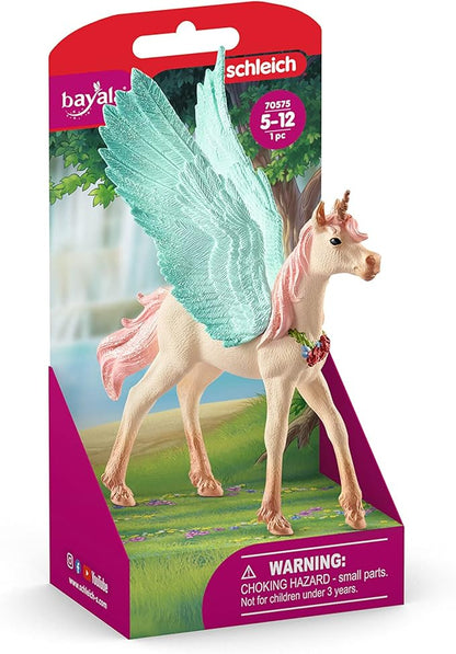 Schleich bayala, Unicorn Toys for Girls and Boys, Decorated Unicorn Pegasus Foal Toy Figurine, Ages 5 and Above