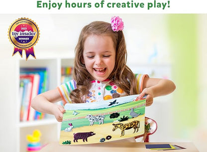 Skillmatics Art & Craft Activity - Foil Fun Animals Mega Pack, No Mess Art for Kids, Craft Kits & Supplies, DIY Creative Activity, Gifts for Boys & Girls Ages 4, 5, 6, 7, 8, 9, Travel Toys