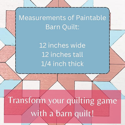Unfinished Sawtooth Barn Quilt Square Wooden Sign, Arrow Country Decor Canvas Quilts Blocks (12 inches, Flying Geese) AVTRBoutique