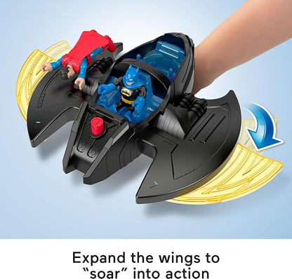 Fisher-Price Imaginext DC Super Friends Batman Toy, Ultimate Headquarters Playset 2-Ft Tall, Lights Sounds & 10 Pieces for Kids Ages 3+ Years