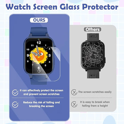 Luyiilo Smart Watch for Kids, with 26 Puzzle Games, Touch Screen, HD Camera, Alarm Clock, Toys for Ages 4-12 Years Old.Birthday Gift for Boys Girls (Blue)