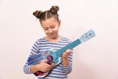 Lexibook, Frozen, My First Guitar for Children, 6 Nylon Strings, 21" Long, Guide Included, Blue, K200FZ