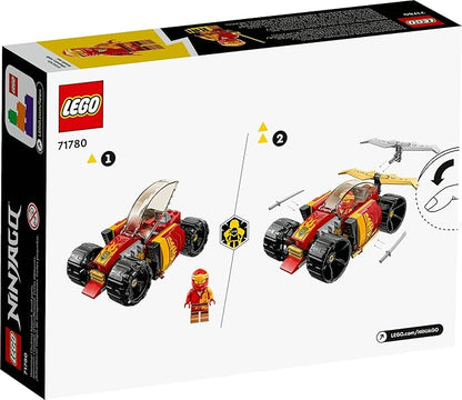Lego NINJAGO Kai's Ninja Race Car EVO 71780, 20in1 Racing Car Building Toy Set, Kids Can Build a Off Road Vehicle and Racing Car, Ninja Mini Figure with Toy Swords, Gift Idea for Boys, Girls Age 6+