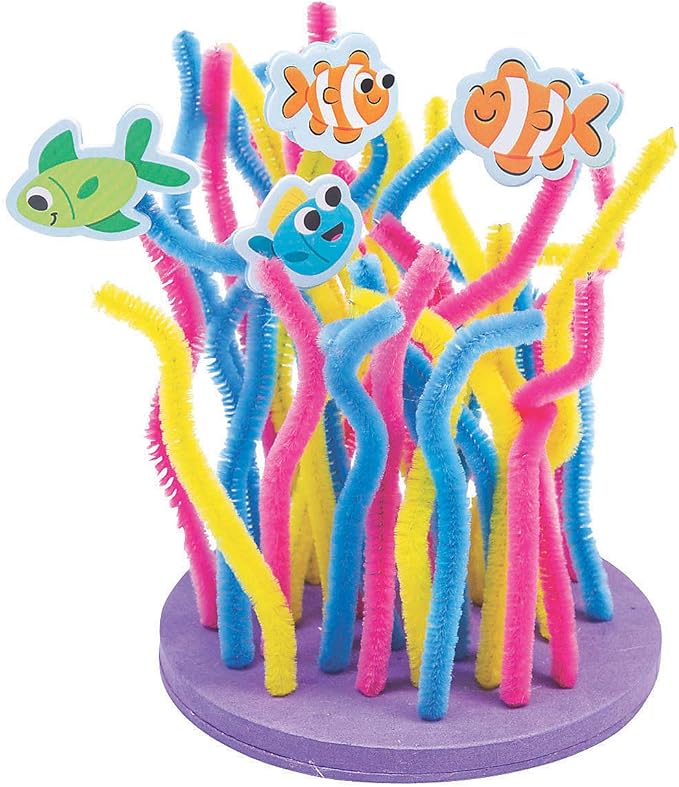 Fun Express Under The SEA Coral CK-12 - Craft Kits - VBS Vacation Bible School Supplies/Decor - 12 Pieces