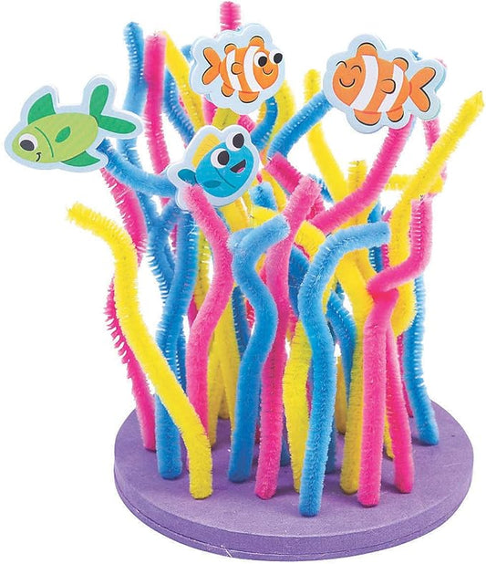 Fun Express Under The SEA Coral CK-12 - Craft Kits - VBS Vacation Bible School Supplies/Decor - 12 Pieces