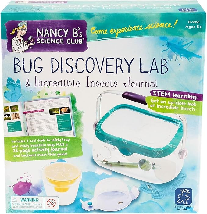 Educational Insights Nancy B's Science Club Bug Discovery Lab: Kids Outdoor Toys, Collect & Study Bugs, Includes Pit Trap & Bug Catcher, Ages 8+