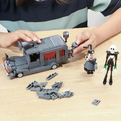 Horror Halloween Toy Building Set, Night Before Christmas Jack and The Mayor of Halloween Town, Mayor-Mobile, Creative Buildable Toy Kit Gifts for Movie Fans Friends Kids, 324PCS
