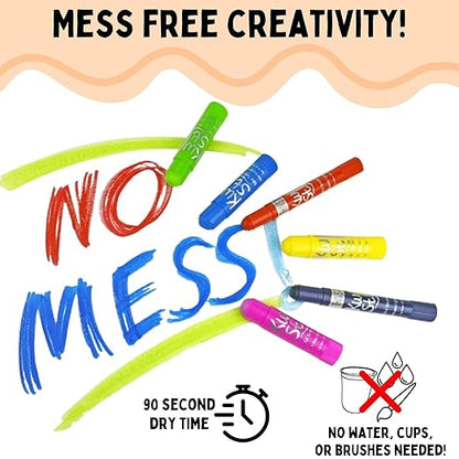 Kwik Stix Solid Tempera Paint Sticks, 96 Colors, Washable Paint Sticks for Kids, Super Quick Drying, Non-Toxic, Allergen Free, Paint Sticks Class Pack in Assorted Classic Colors, Paint for Kids and Toddlers