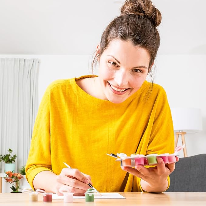 Ravensburger CreArt Tropical Plants Paint by Numbers Kit for Adults - 23518 - Painting Arts and Crafts for Ages 12 and Up