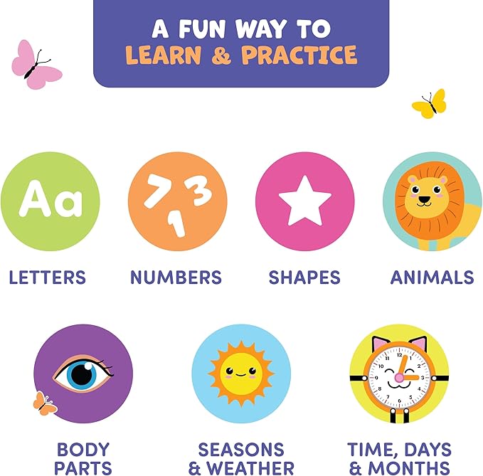 Clever Fox Play Busy Book for Toddlers 1-3 Year-Old – Baby Busy Board Book – Montessori Felt Activity Board for Learning Fine Motor Skills, Car Airplane Travel Toy – Birthday Gift for Kids Ages 1+