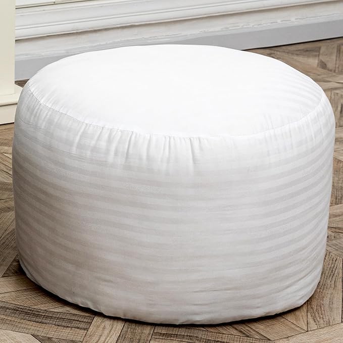 Asuprui Pouf Filler PP Cotton Footstool Filler Pouf Stuffing Pouf Insert Pouf Ottoman Filler Bean Bag Filler 20x20x12 Inches Round Poof Filler