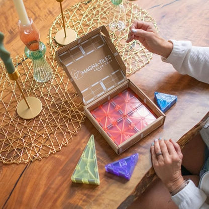 MAGNA-TILES Color Shop Pastel 20-Piece Magnetic Construction Set, The Original Magnetic Building Brand