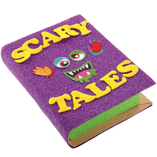 Baker Ross AX252 Monster Bunch Sticker Rolls - Pack of 600, Kids Stickers, Ideal for Children's Arts and Crafts Projects, Great for Card Making and Scrapbooking, Halloween Stickers