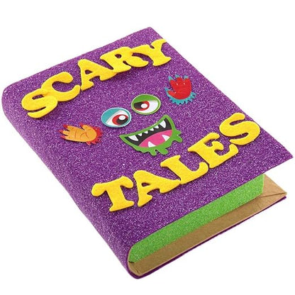 Baker Ross AX252 Monster Bunch Sticker Rolls - Pack of 600, Kids Stickers, Ideal for Children's Arts and Crafts Projects, Great for Card Making and Scrapbooking, Halloween Stickers