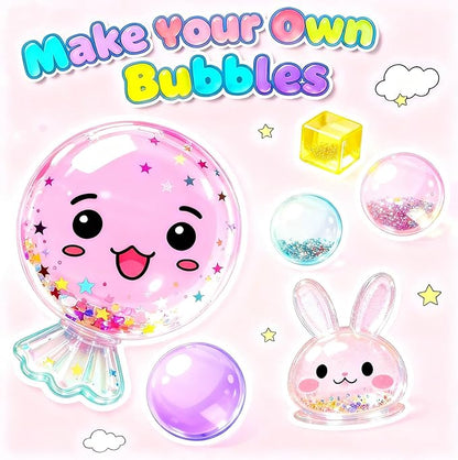 Jimcii Make Your Own Nano Tape Bubble Kit for Kids, Birthday Gifts for 4 5 6 7 8 9 10 11 12 Year Old Girls Girl Grandkids, Kids Toys for Girls 4-6 6-8 7-8 8-10 10-12
