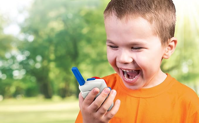 Super Mario Bros Walkie Talkies Kids Toys, Long Range, Two Way Static Free Handheld Radios, Designed for Indoor or Outdoor Games for Kids Aged 3 and Up