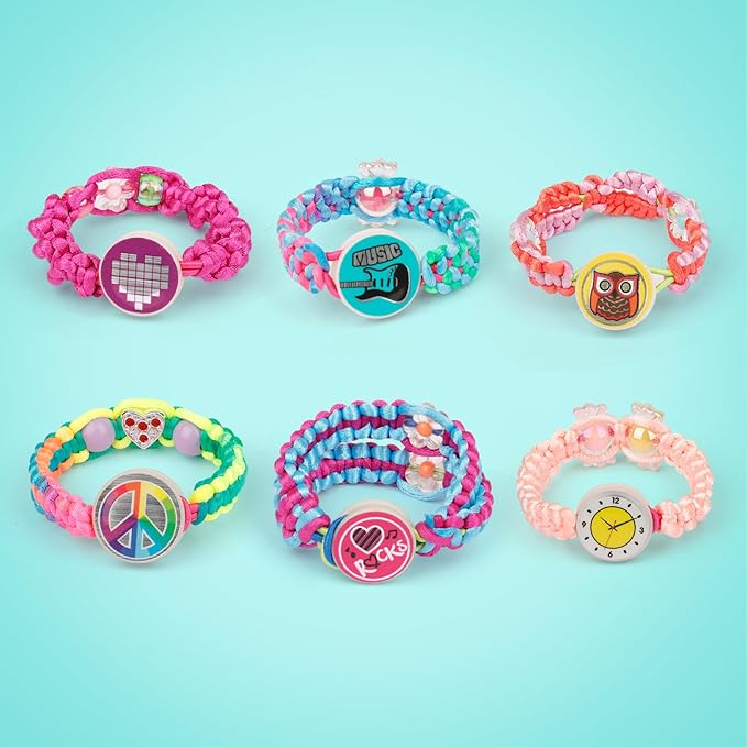 PREPOP Arts and Crafts Toys - Friendship Bracelet Making Kit for Girls, DIY Birthday Gifts for Kids Ages 7 8 9 10 11 12 Year Old, Travel Activity and Party Supply for Bracelets String Maker