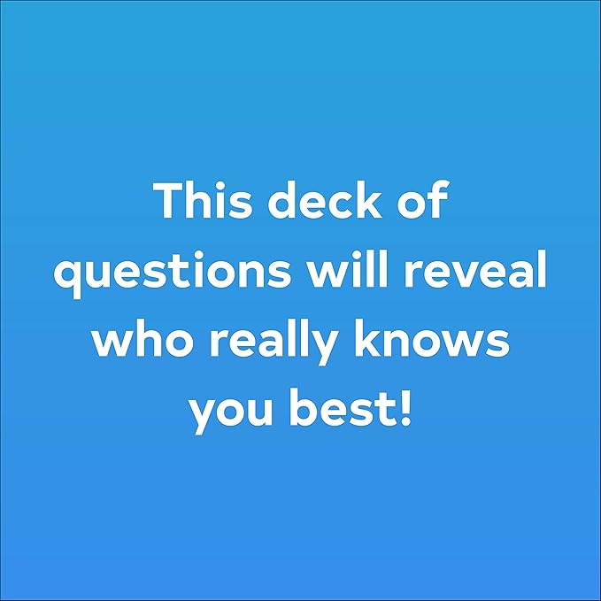 Chronicle Books After Dinner Amusements: How Well Do You Know Me?: 50 Questions for Family and Friends (Family Friendly Conversation Starter Card Game, Portable Camping and Holiday Games)
