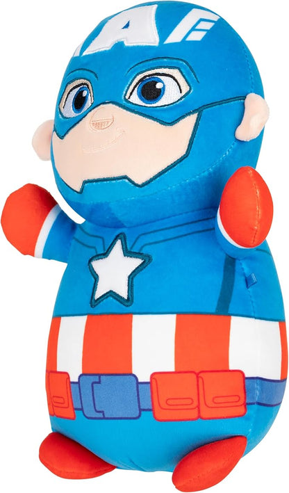 Squishmallows Original Marvel Spidey and His Amazing Friends 10in Captain America HugMees – Ultrasoft Official Jazwares Plush (Medium-Sized)