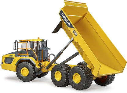 Bruder Volvo A60H Hauler for Construction Pretend Play Indoors, Outdoors, in Sand and Snow, 02455