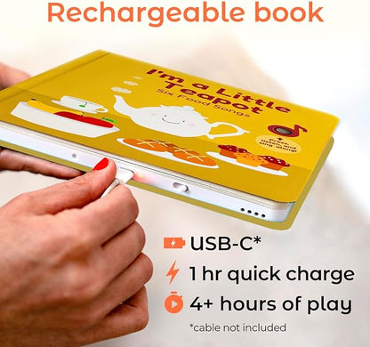 Cali's Books I'm a Little Teapot Interactive Musical Book for Toddlers 1-3 | Books for 1 Year Old | Sound Book for Toddlers | Singing Books for Toddlers | Great