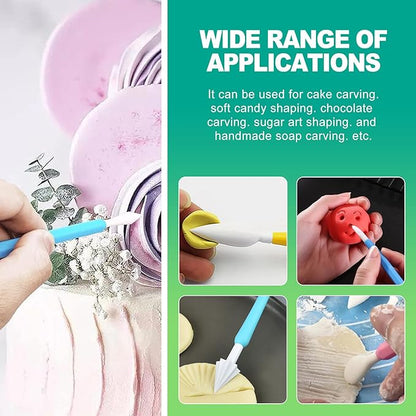 slaixiu 9 Pcs Clay Sculpting & Carving Tools Kit, Double Head Pottery & Ceramic Modeling Set for Air Dry Clay, Lippan Art Material for Kids & Adults DIY Crafts