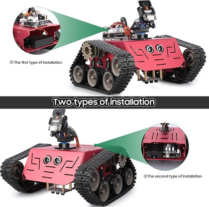 ELEGOO Conqueror Robot Tank Kit with UNO R3 for Arduino Robotics for Kids Ages 8-12 12-16 STEM Science Kits Coding Robots Toys for 8+ Year Old Boys Girls Teens Circuits Engineering Building Project