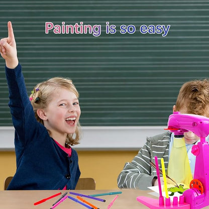 Drawing Projector for Kids Toy,smart art sketcher projector kid toys, with 32 Slide Cartoon Patterns and 12 Color Brush, Adjustable Pattern Size,Suitable for Children to Learn to Draw and Sketch