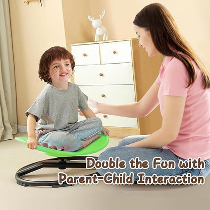 Kids Sensory Chair for Autism Kids Swivel Chair, Sensory Spin Chair Seat Improve Physical Coordination Wobble Chair for Kids Sit and Spin Relief of Motion Sickness