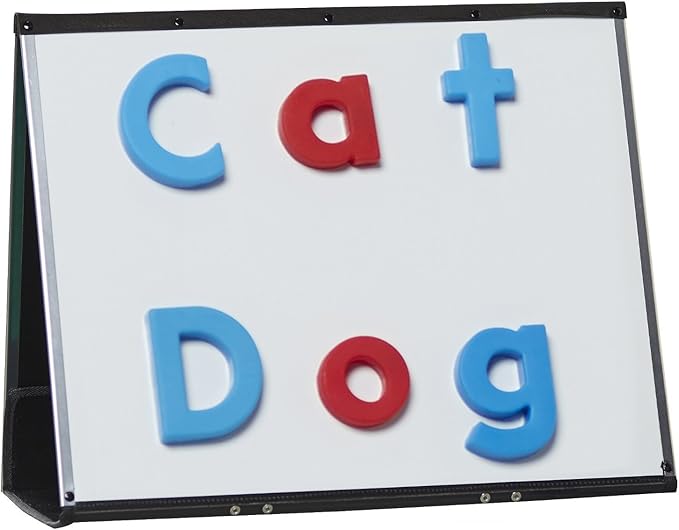 Educational Insights 3-In-1 Portable Easel - Magnetic Board, Whiteboard & Flannel Board, Classroom Must Haves