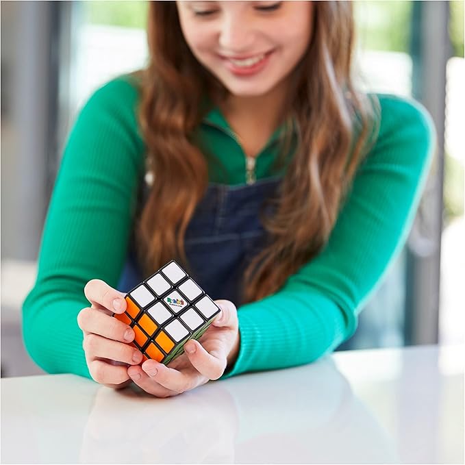 Rubik’s Cube, Original 3x3 Puzzle Brain Teaser Fidget Toy with Removable Interchangeable Mod Stickers to Customize, for Adults & Kids Ages 8 and up