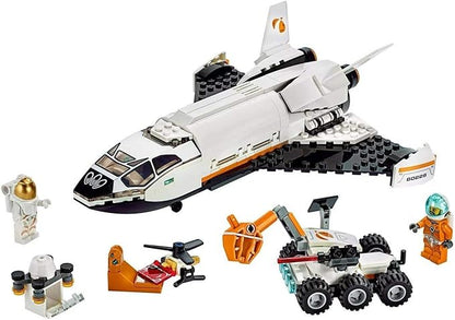 Lego City Space Mars Research Shuttle 60226 Space Shuttle Toy Building Kit with Mars Rover & Astronaut Minifigures, Top Stem Toy for Boys & Girls (273piece), 1 Lb