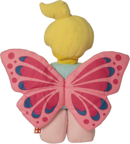 Lego Minifigure Butterfly Girl with Flowers 12" Plush Character