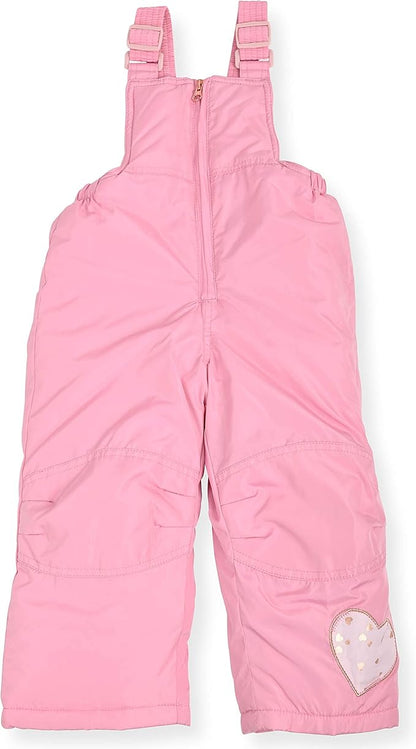 Arctic Quest Little Girls Bib Snow Pants and Ski Jacket Water-Resistant Snowsuit For Kids Winter Jacket For Girls