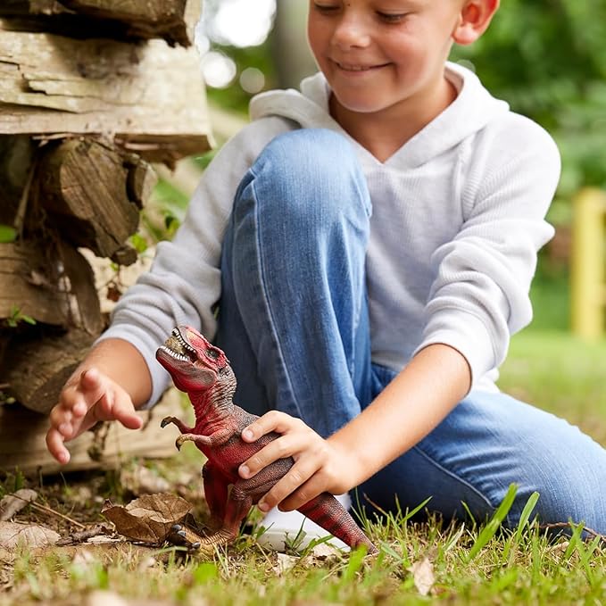 Schleich Dinosaurs Tyrannosaurus Rex - King of the Dinosaurs Tyrannosaurus Rex Toy with TRex Chomping Action Jaw, Dino World Action Figure for Boys and Girls, Gift Ready, Ages 4+