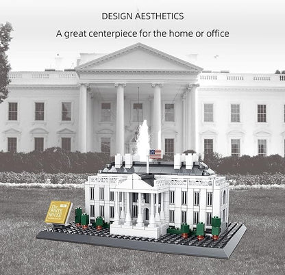 Liberty Imports White House Building Blocks Set, 770 Pieces Washington D.C. White House Famous Landmark Series - Architecture Bricks Toy Model for Kids and Adults