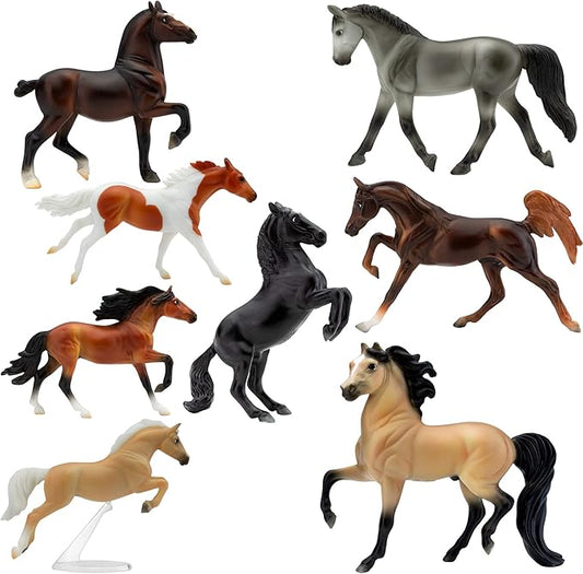 Breyer Stablemates Deluxe Horse Collection - 8 Figures, 1:32 Scale, 3.75"x2.5", Model #6058