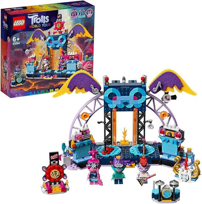 LEGO Trolls World Tour Volcano Rock City Concert 41254, Cool Trolls Toy Building Kit for Kids (387 Pieces)