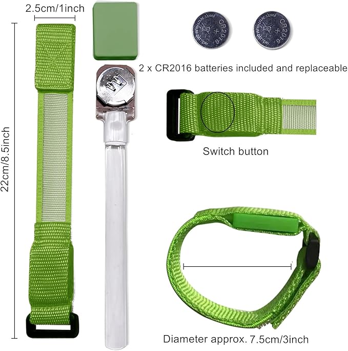 8pcs LED Light Up Bracelets Glow Flashing Wristbands Glow in The Dark Party Supplies for Wedding, Raves, Concert, Camping,Sporting Events, Party