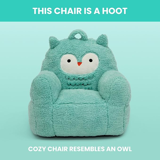 Delta Children Owl Cozee Buddy Chair, Teal