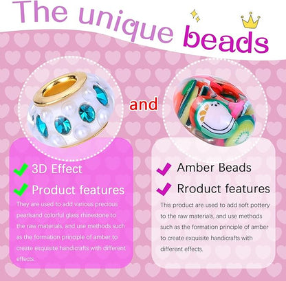 AIPRIDY Charm Bracelet Making Kit,Unicorn Mermaid Crafts Gifts Set Can Inspires Imagination and Creativity,Jewelry Making Kit Perfect Gifts for Girls 5-12 Years Old (72 Pieces Rose)