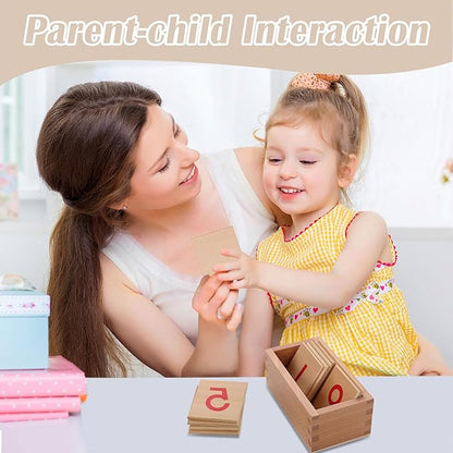 Montessori Math Materials Numeral Cards for Preschool Early Learning Tool